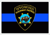 Thin Blue Line Wyoming Highway Patrol Decal