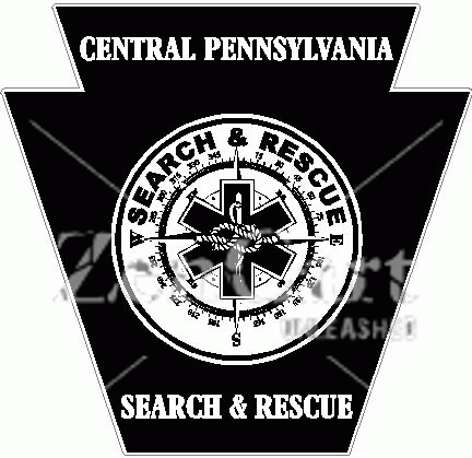 Central PA Search & Rescue Decal 12\"