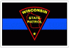 Thin Blue Line Wisconsin State Patrol Decal