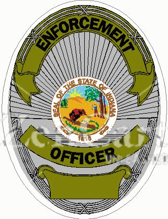 State Of Indiana Enforcement Officer Decal