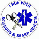 I Run With Scissors & Sharp Objects Decal