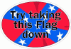 Confederate Flag Try Taking This Flag Down Decal
