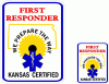 Kansas Certified First Responder Decal