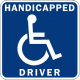 Handicapped Driver Decal