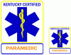 Kentucky Certified Paramedic Decal
