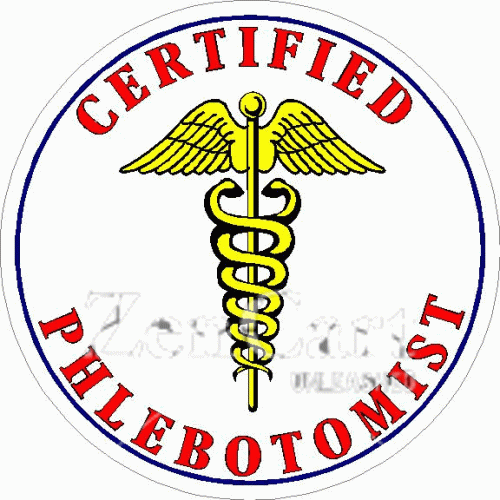Certified Phlebotomist Decal 827 0746 : Phoenix Graphics Your Online