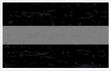 (image for) Thin Silver Line Distressed Decal