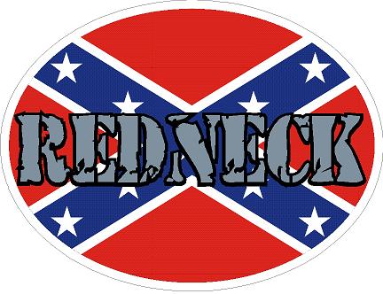 (image for) Confederate Flag Redneck Decal