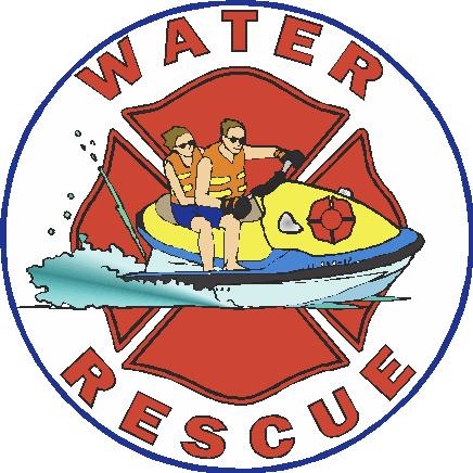 (image for) Water Rescue Decal w/ Maltese Cross