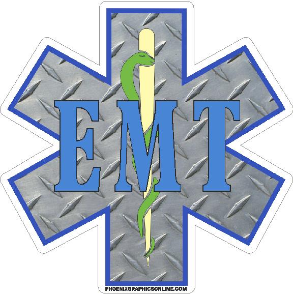 (image for) Star Of Life EMT Decal