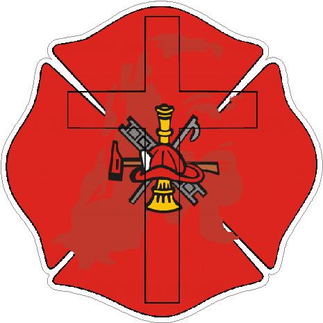 (image for) Religious Maltese Cross Decal