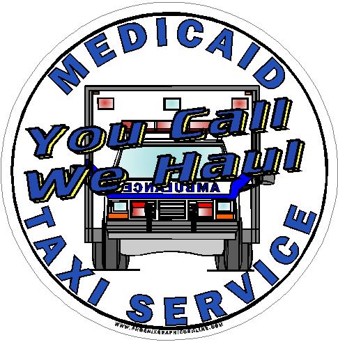 (image for) Medicaid Taxi Service Decal