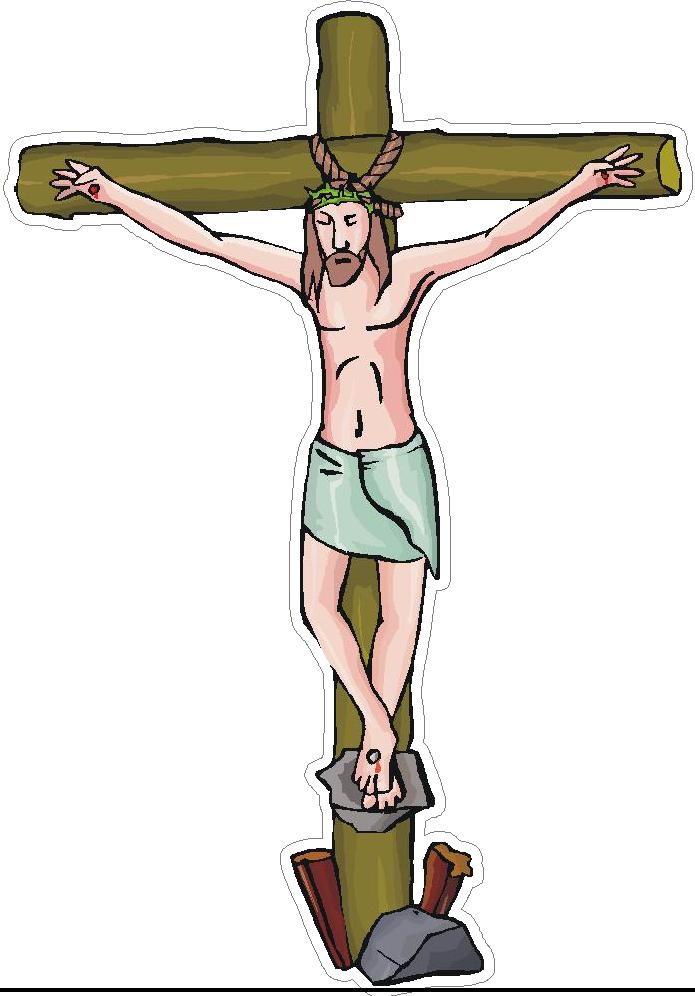(image for) Jesus On Cross Religious Decal