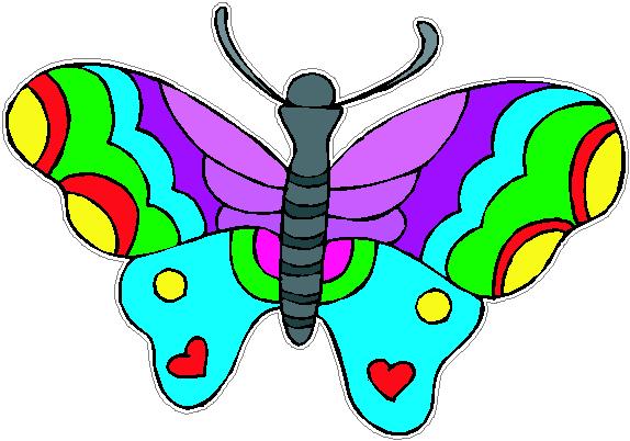 (image for) Rainbow Butterfly Decal