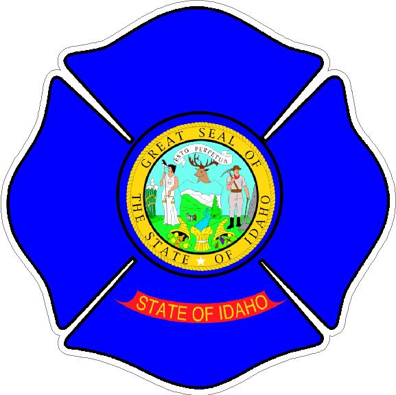 (image for) State Of Idaho Maltese Cross Decal