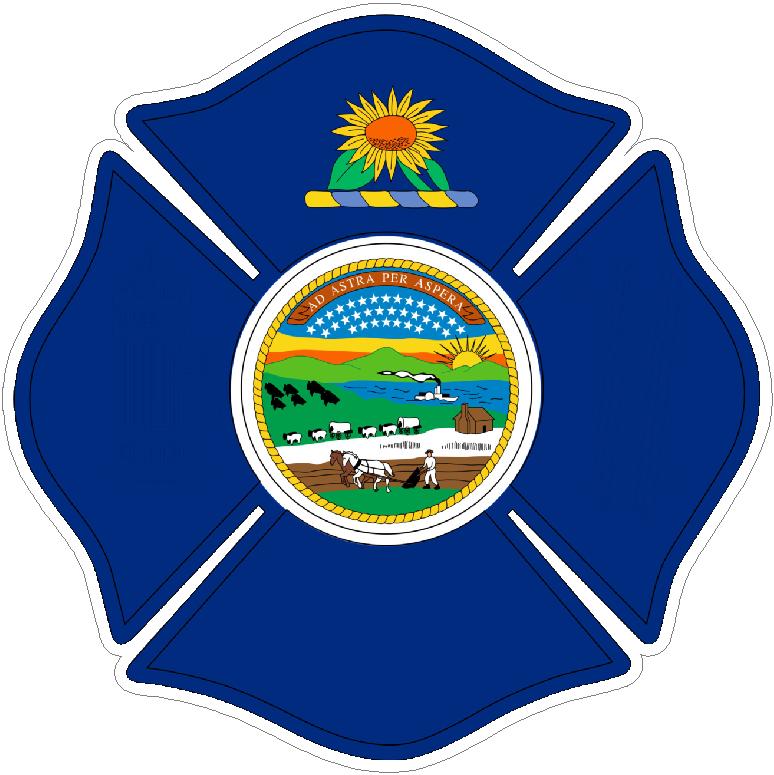 (image for) State Of Kansas Maltese Cross Decal