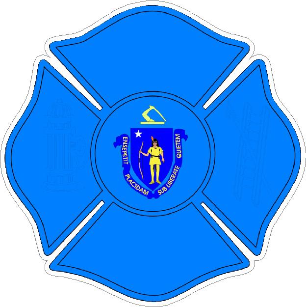 (image for) State Of Massachusetts Maltese Cross Decal