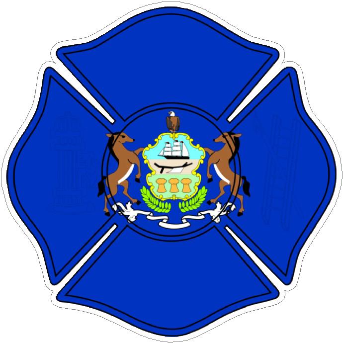 (image for) State Of Pennsylvania Maltese Cross Decal