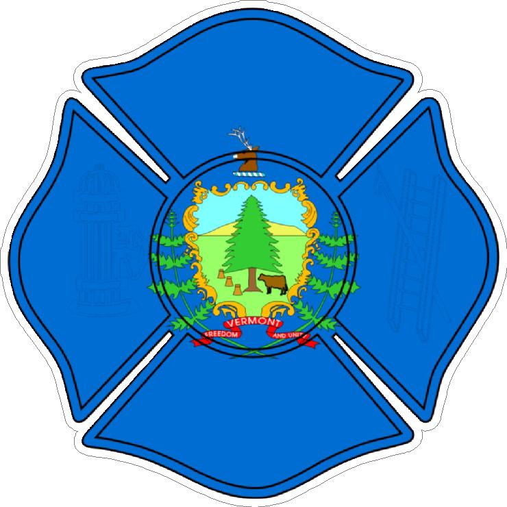 (image for) State Of Vermont Maltese Cross Decal
