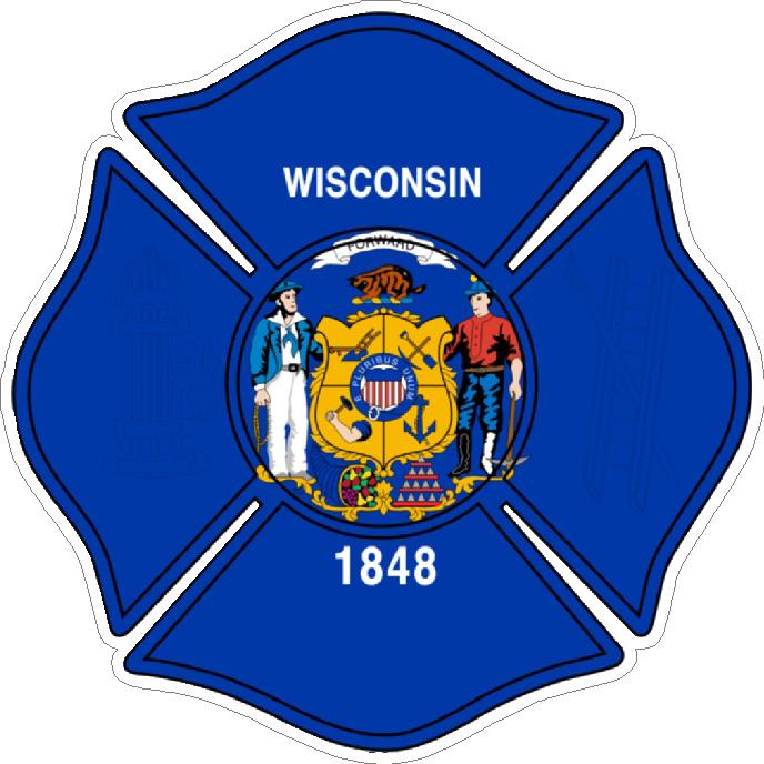 (image for) State Of Wisconsin Maltese Cross Decal