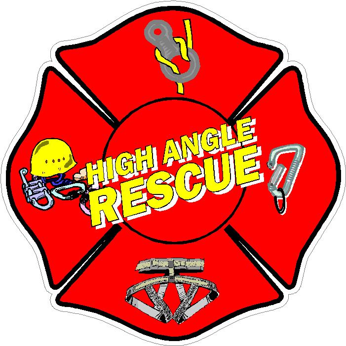(image for) High Angle Rescue Maltese Cross Decal