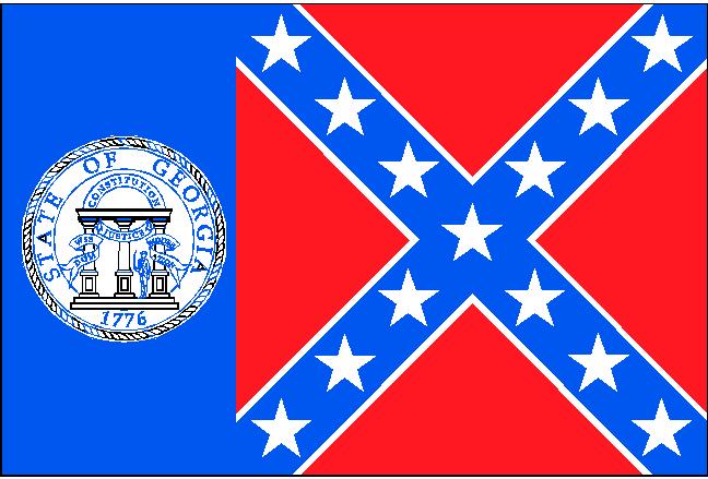 (image for) Georgia State Flag Decal