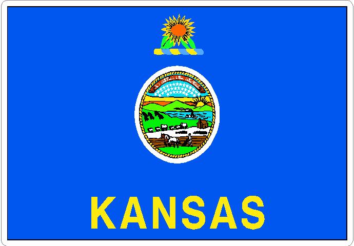 (image for) Kansas State Flag Decal