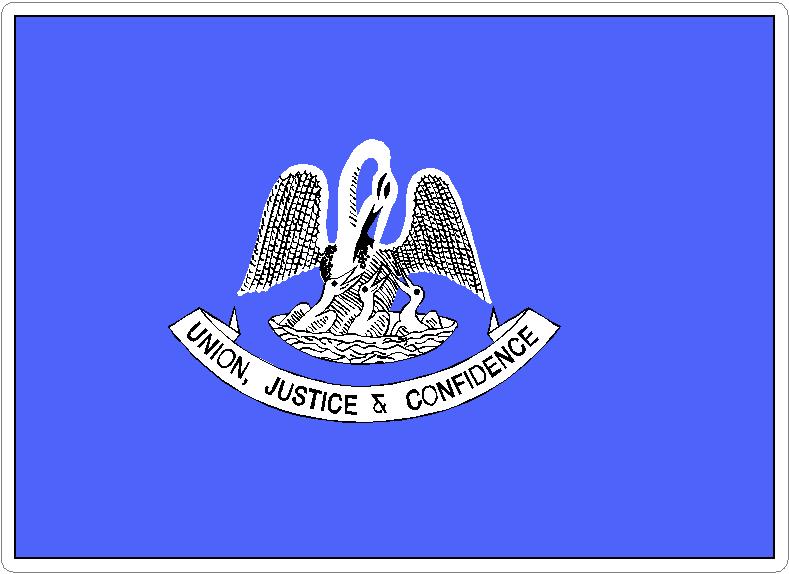 (image for) Louisiana State Flag Decal