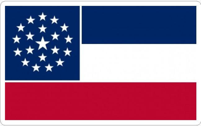 (image for) Mississippi State Flag Decal