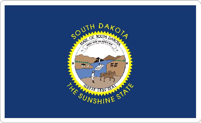 (image for) South Dakota State Flag Decal
