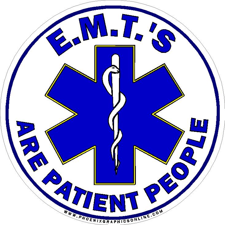 (image for) EMT's Are Patient People Decal