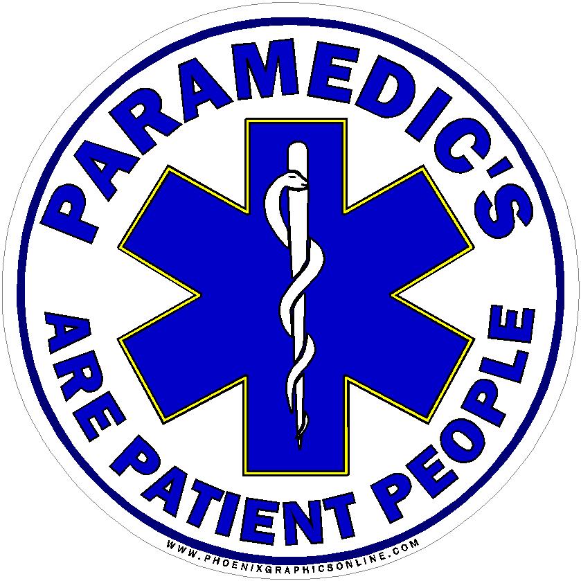 (image for) PARAMEDIC's Are Patient People Decal