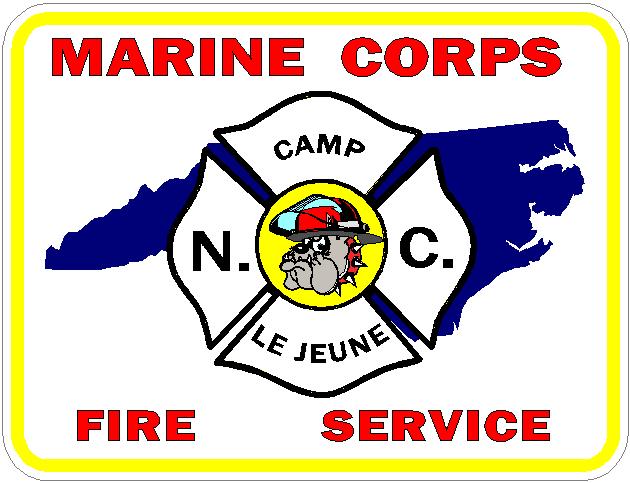 (image for) Marine Corps Camp Le Jeune Fire Service Decal