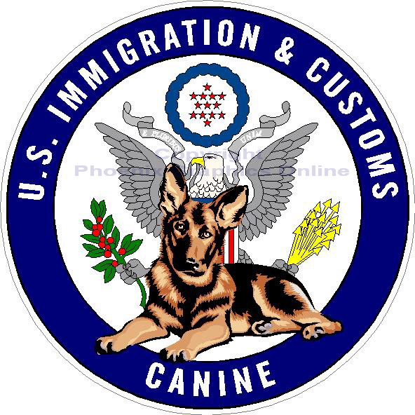 (image for) U.S. Immigration & Customs Canine Decal