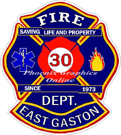 (image for) East Gaston Fire Dept. Sta. 30 Decal
