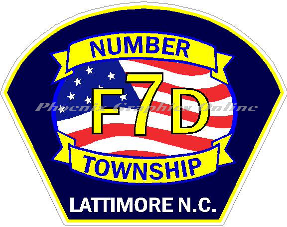 (image for) Number 7 Township Fire Dept. Decal