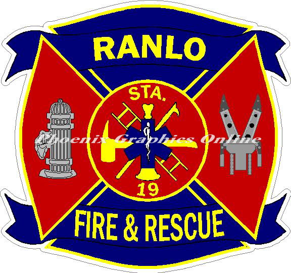 (image for) Ranlo Fire Rescue Sta. 19 Decal