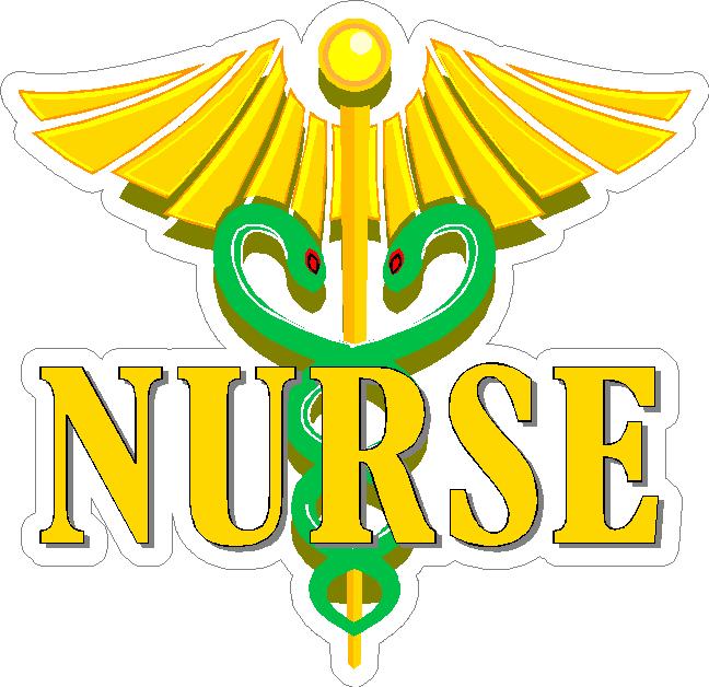 (image for) Nurse Caduceus Decal