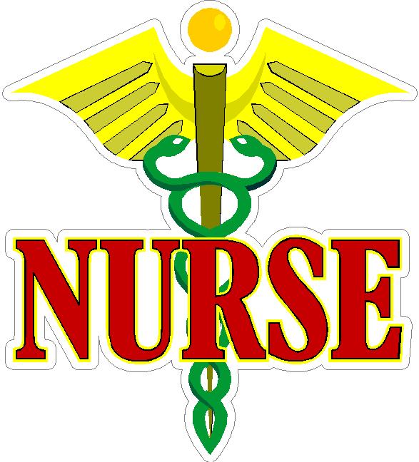 (image for) Nurse Caduceus Decal