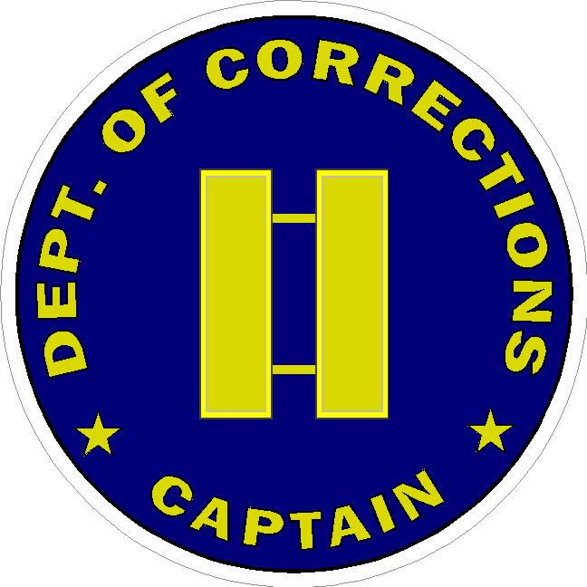(image for) Dept. of Corrections Captain Decal