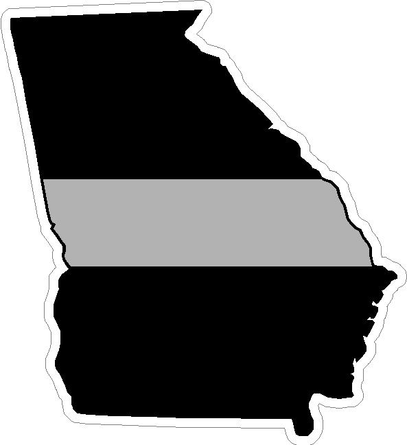 (image for) Georgia Thin Silver Line Decal