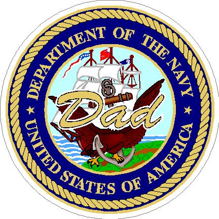 (image for) U.S. Navy Dad Decal