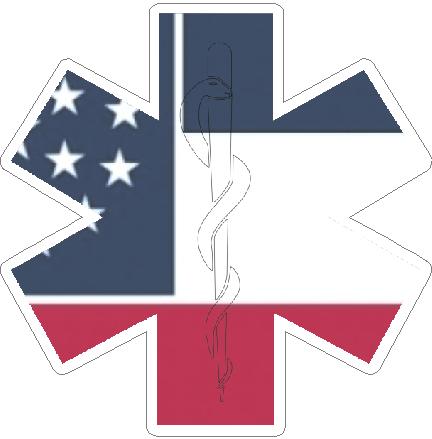 (image for) State Of Mississippi Star Of Life Decal