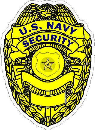 (image for) U.S. Navy Security Badge Decal