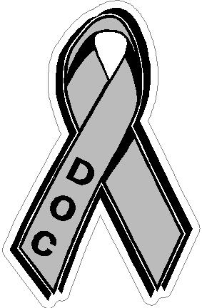 (image for) Thin Silver Line D.O.C. Ribbon Decal