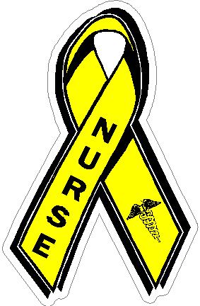 (image for) Thin Yellow Line Nurse Decal
