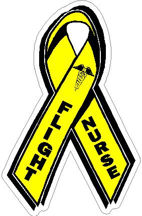 (image for) Thin Yellow Line Flight Nurse Decal