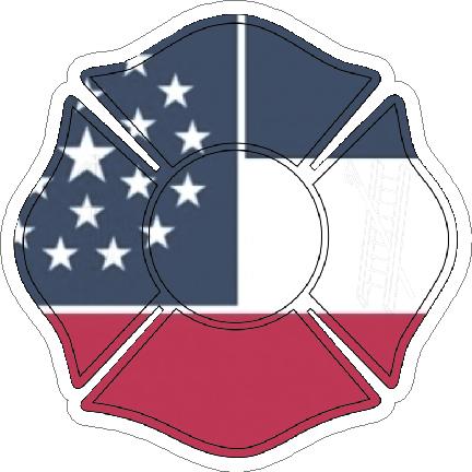 (image for) State Of Mississippi Maltese Cross Decal
