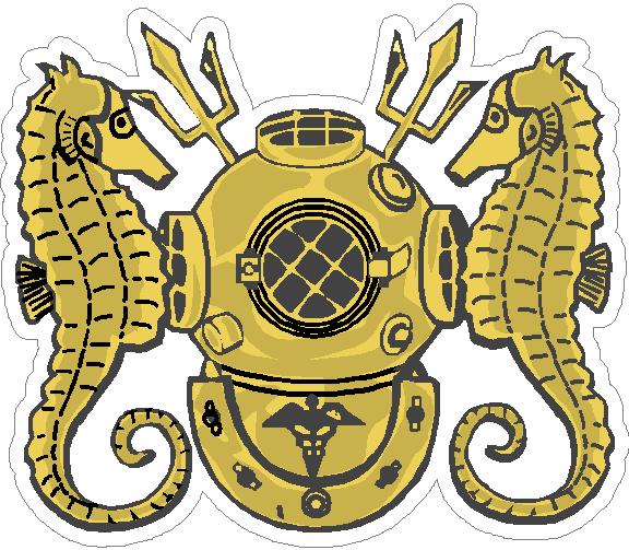 (image for) U.S. Navy Diver / Diving Decal