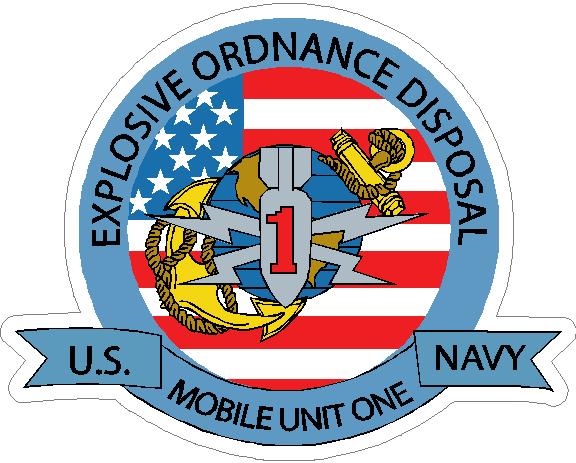 (image for) U.S. Navy EOD Mobile Unit One Decal